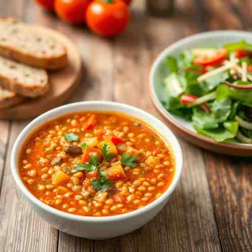 Easy Organic Red Lentil Soup - Healthy & Hearty Meal Prep